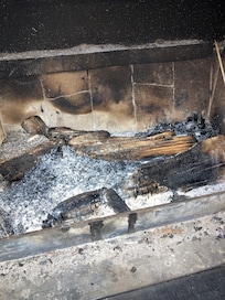 Fire was not cleaned out the house smelled when we got there and the odor made my sister sick