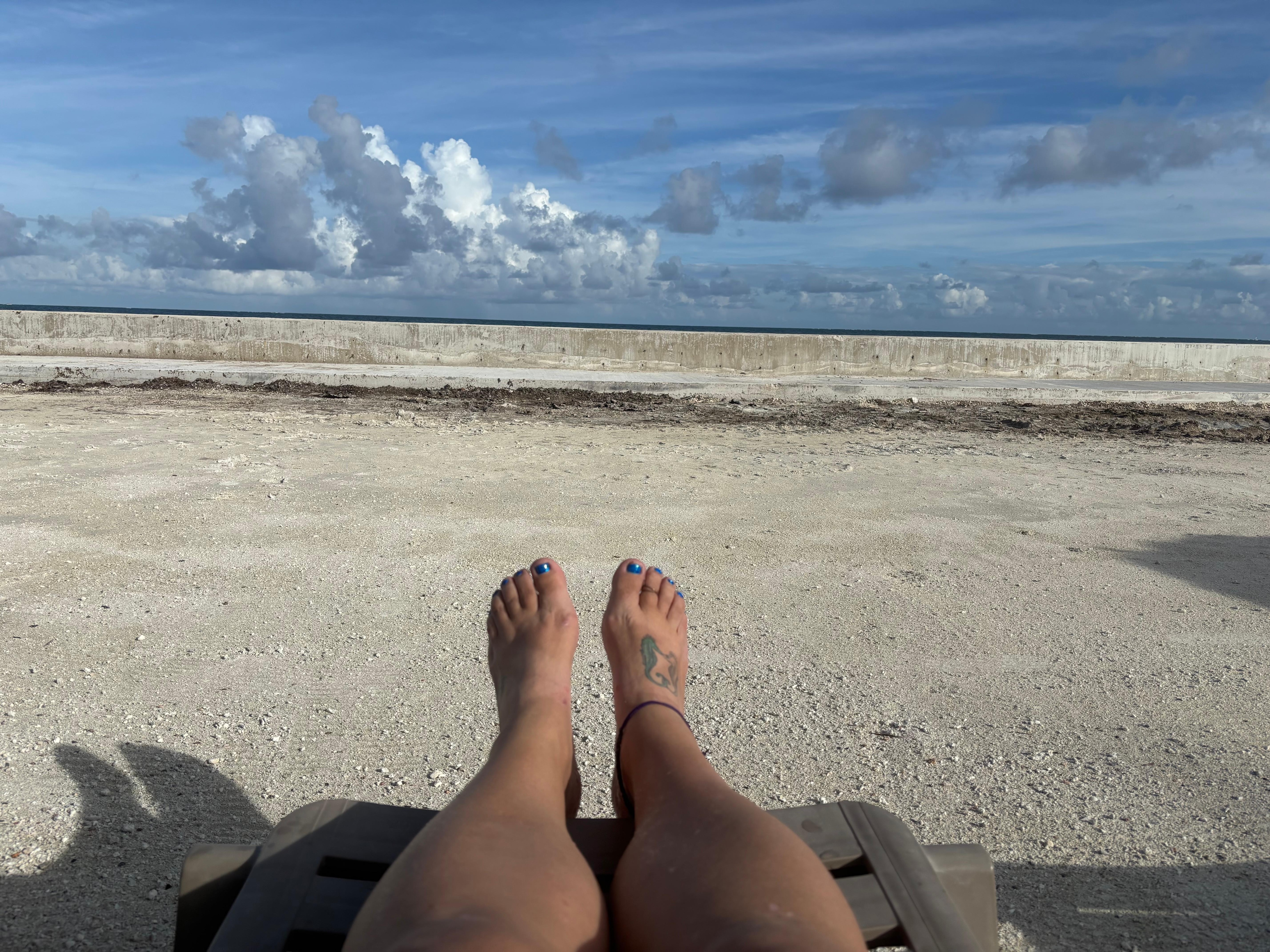 The “beach”. Swimming in the ocean wasn’t recommended here- lots of seagrass
