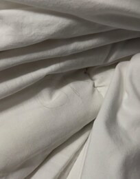 Hair packed under the sheets