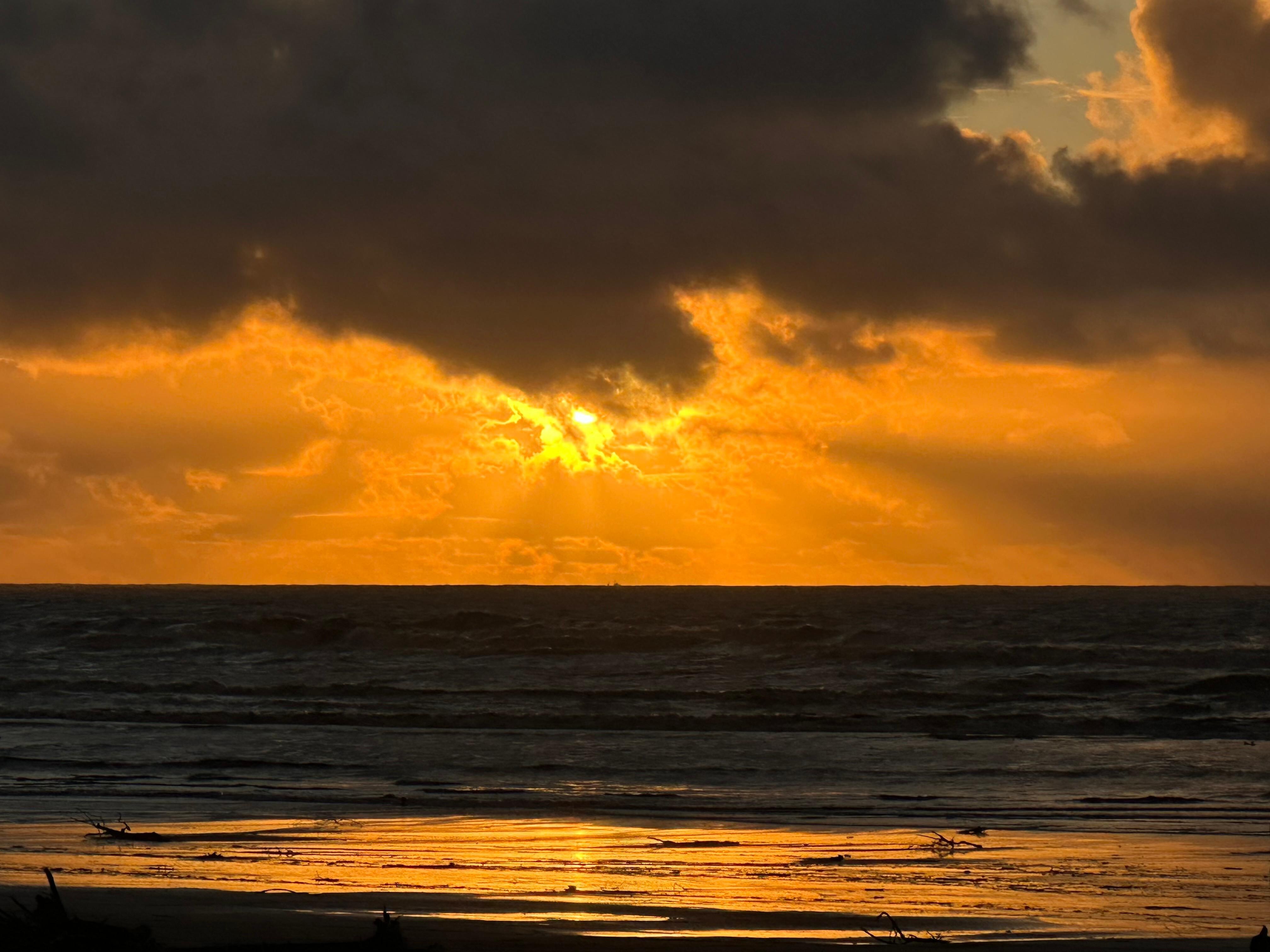 Sunset from the back porch.