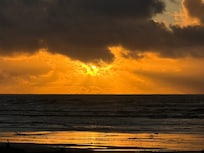 Sunset from the back porch.