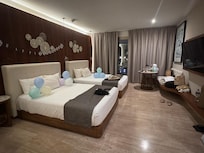 Staff decorated my room for my birthday