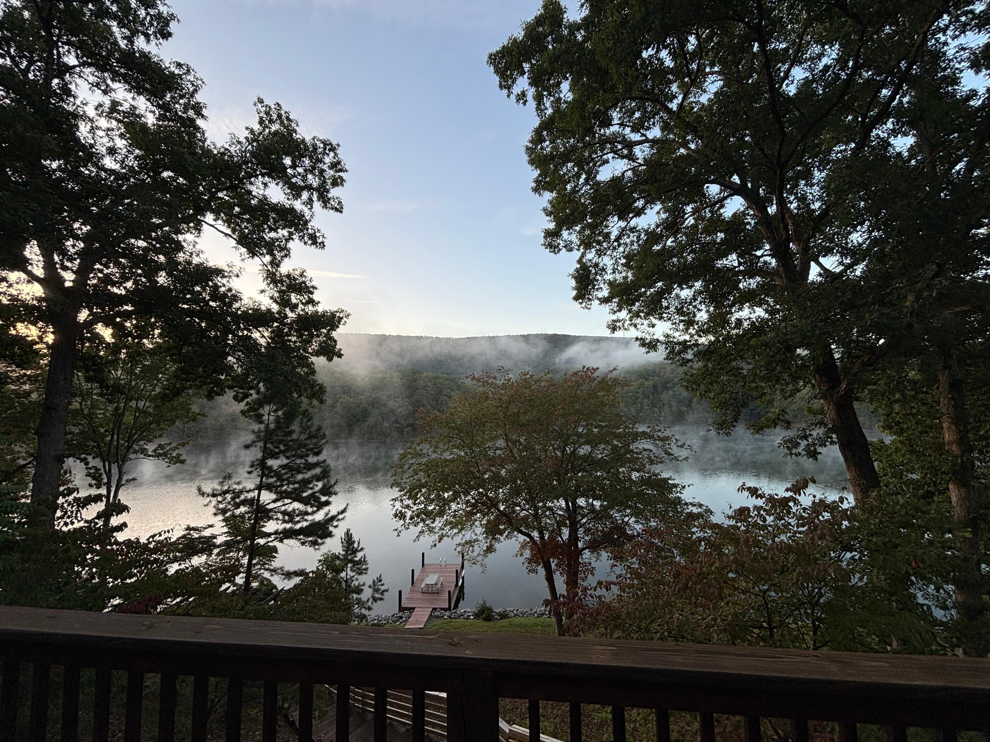 View from the deck just outside the master bedroom