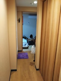 203号室 入ってすぐ部屋を見た様子