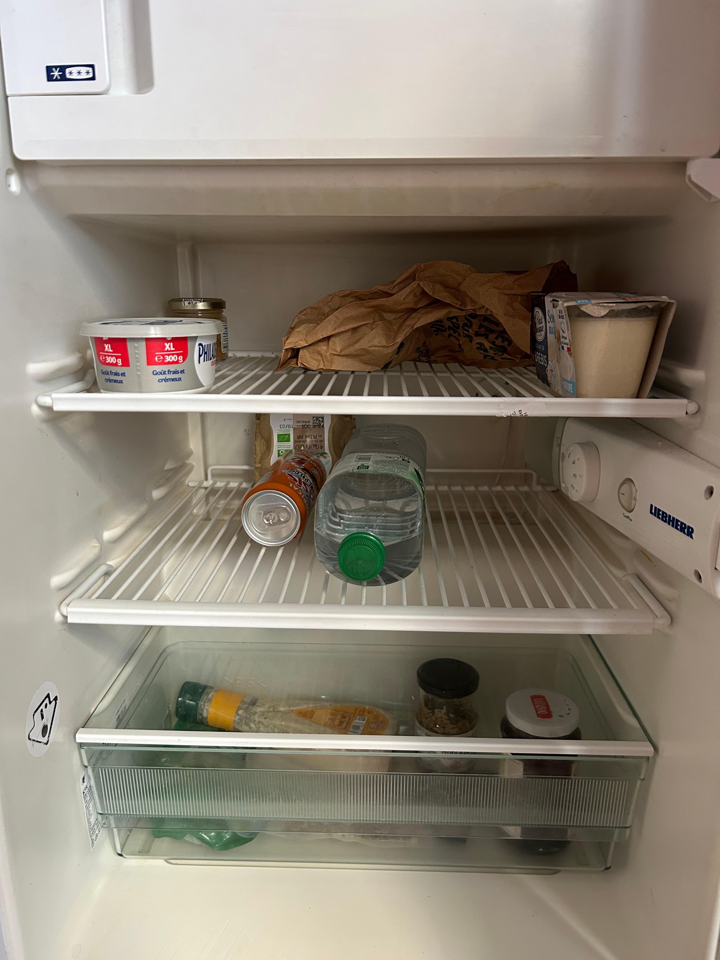 Mini fridge upon arrival