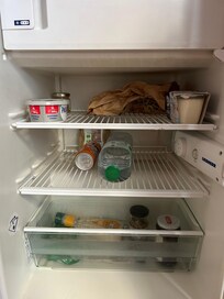 Mini fridge upon arrival