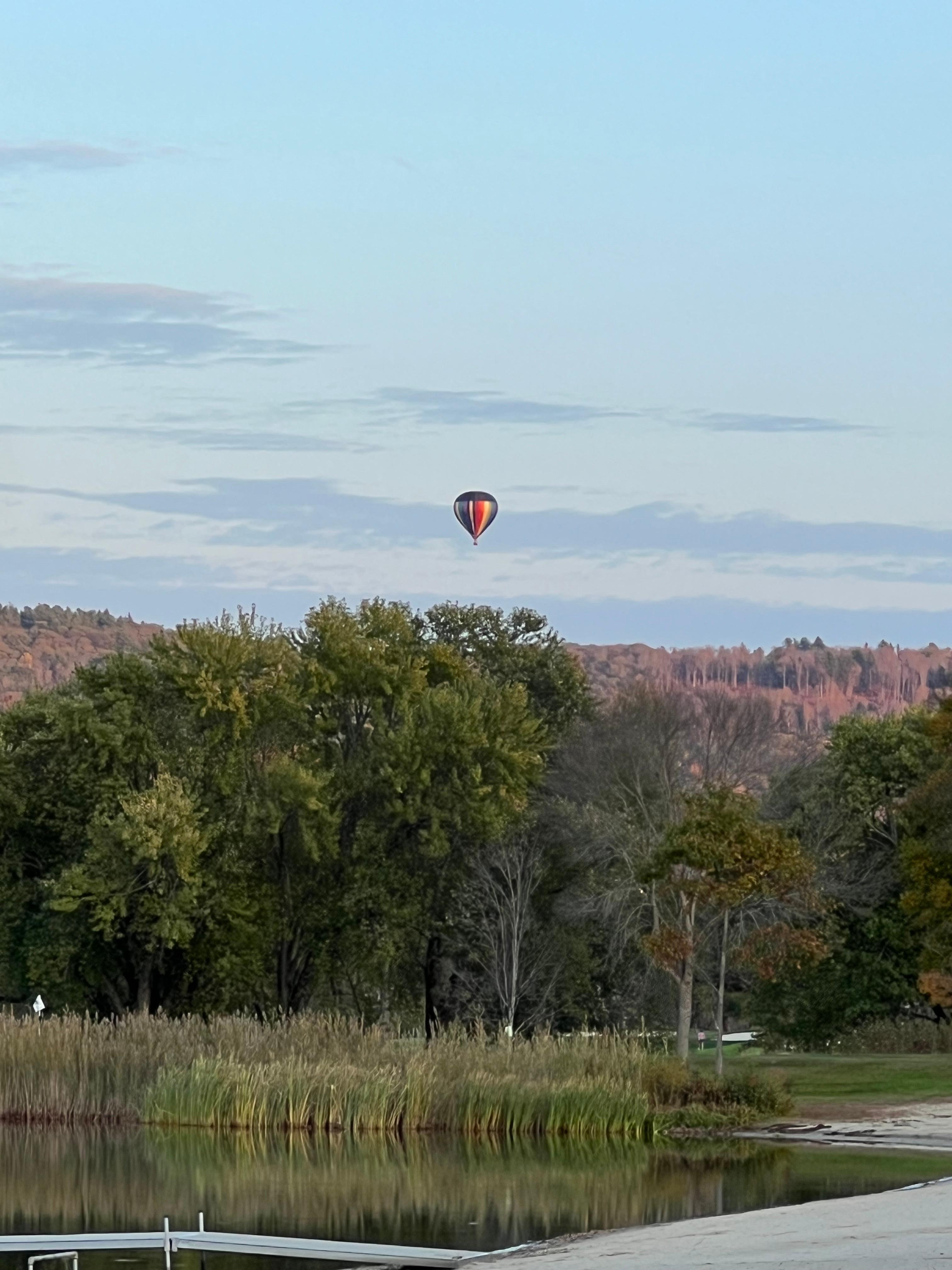 Spotted a hot air balloon!