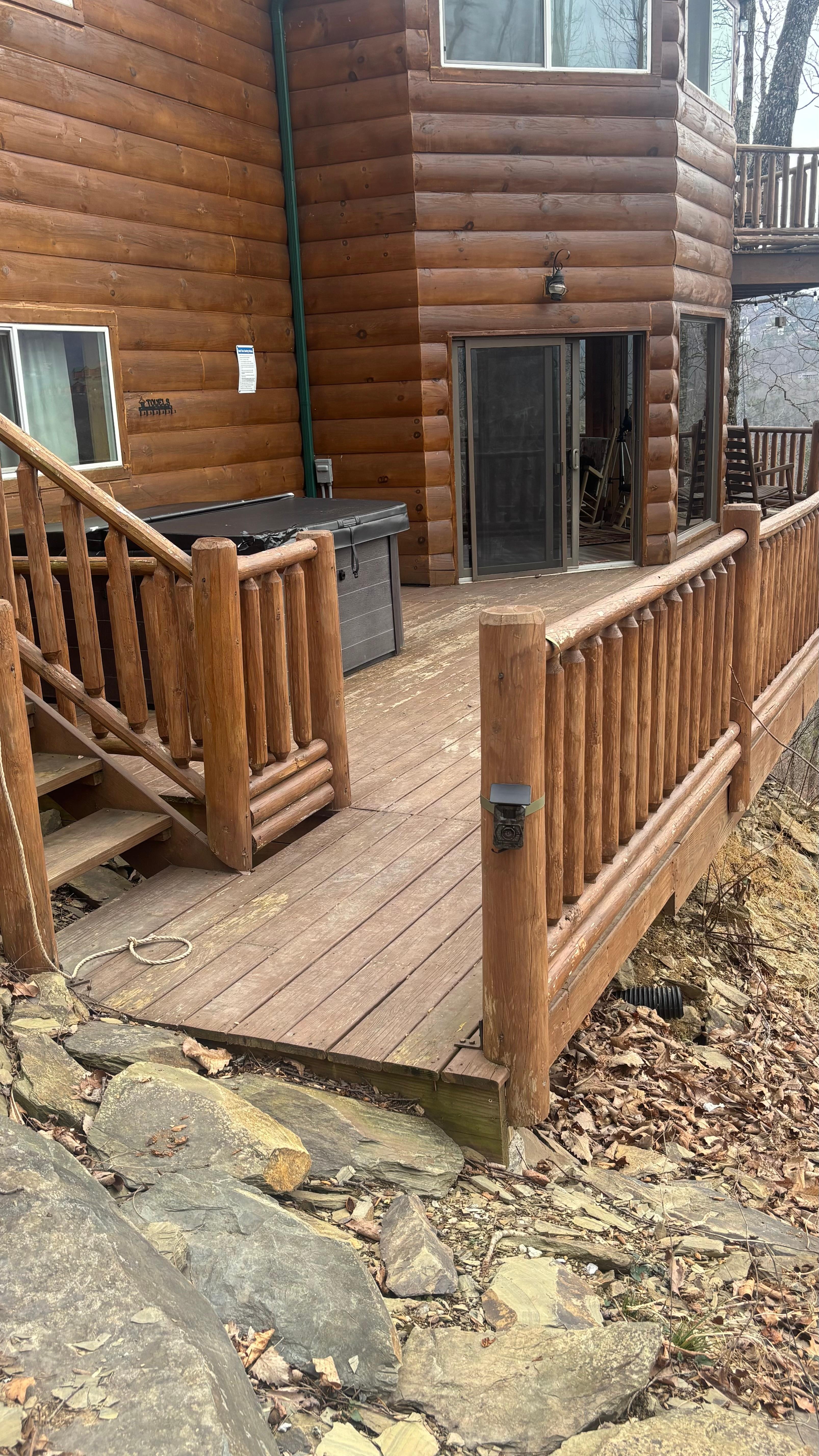 Trail cam on corner post