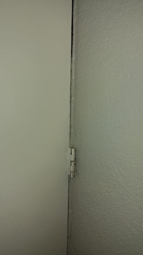 Rusty door hinges