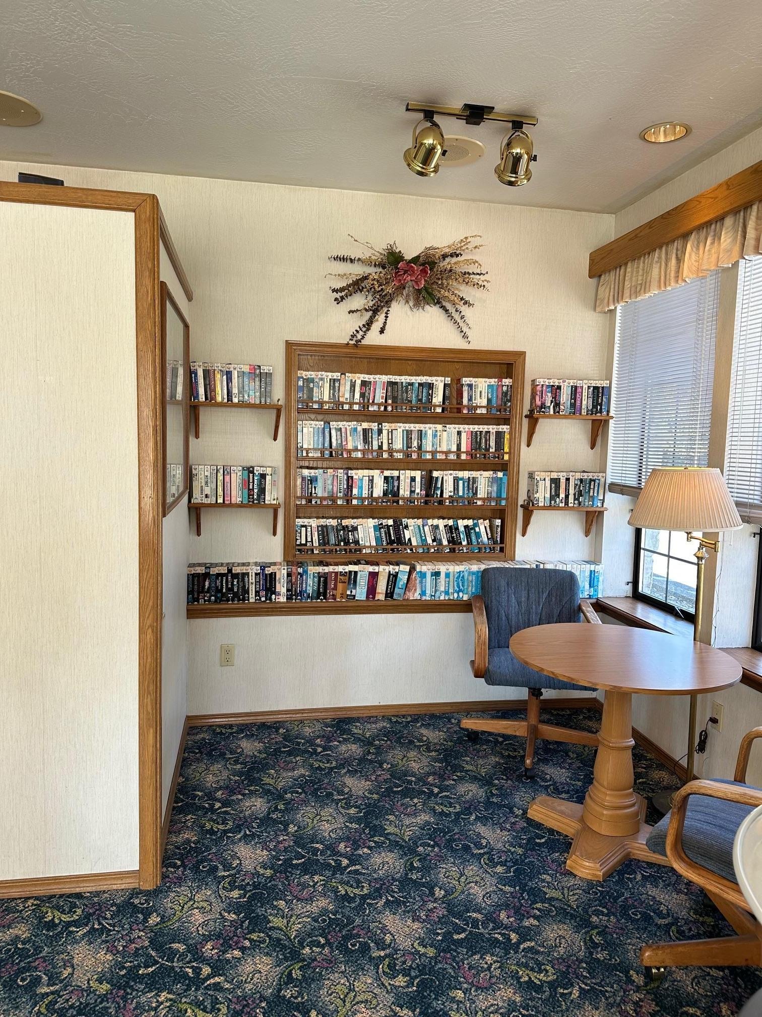 Lobby - with VHS library!