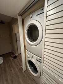 Full size washer and dryer