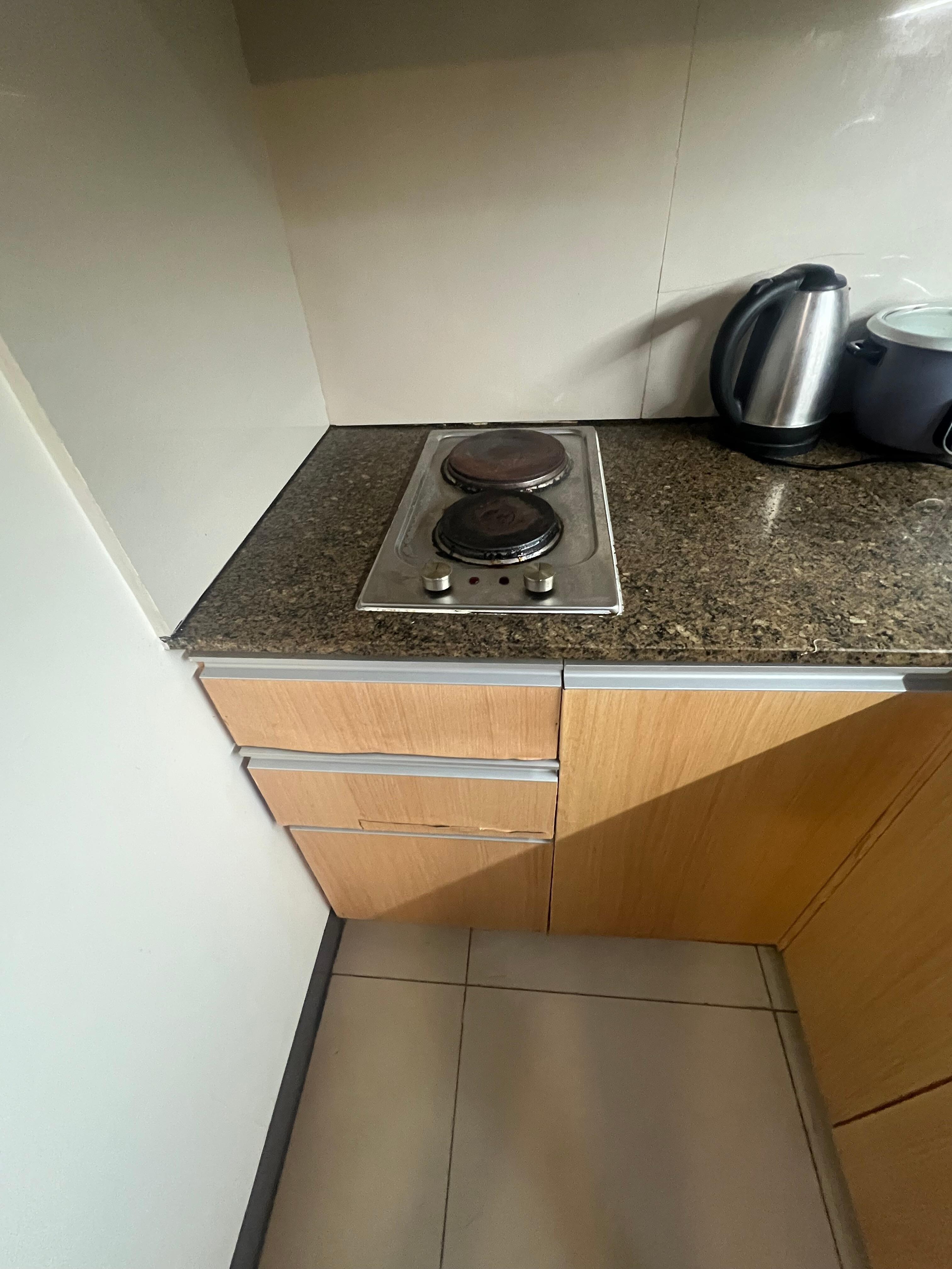 The nasty electric stove that smelled when turned on.  