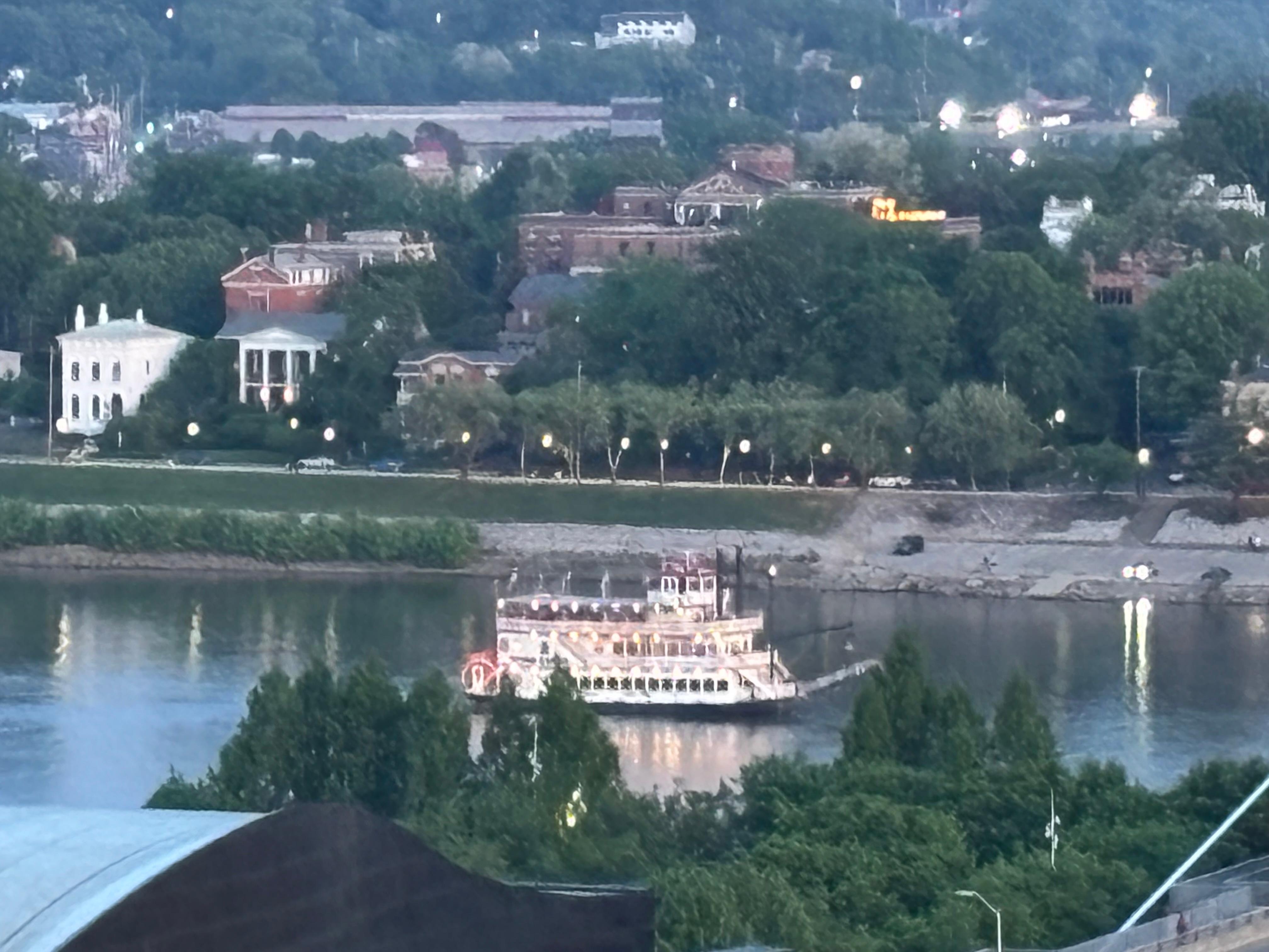 River from rooftop
