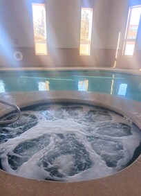 Indoor hot tub and pool