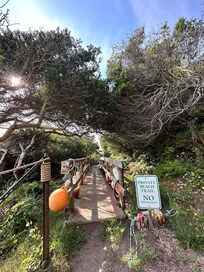 Entrance to path that takes you to the beach.