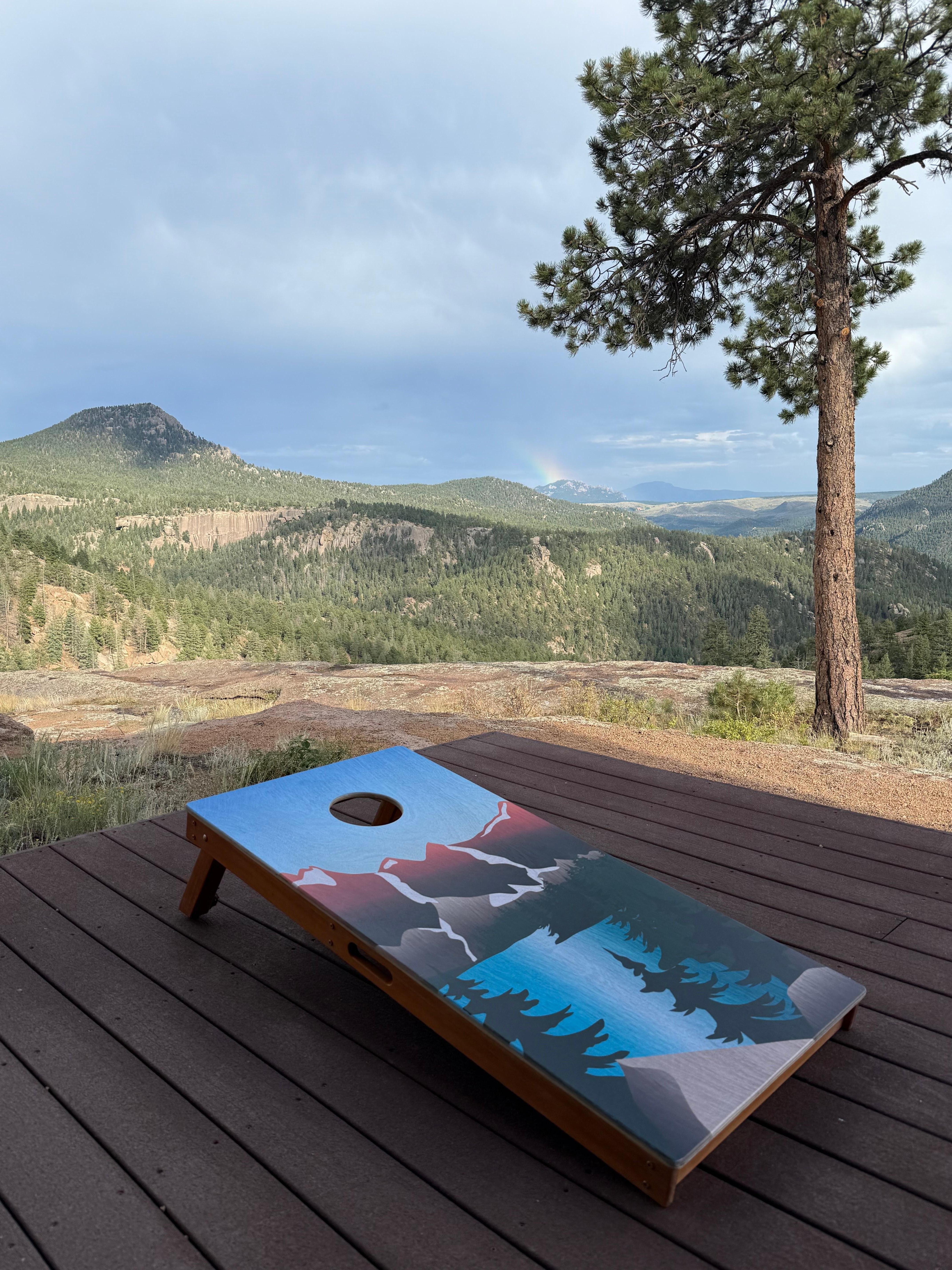 Wrap-around terrace is great for games.