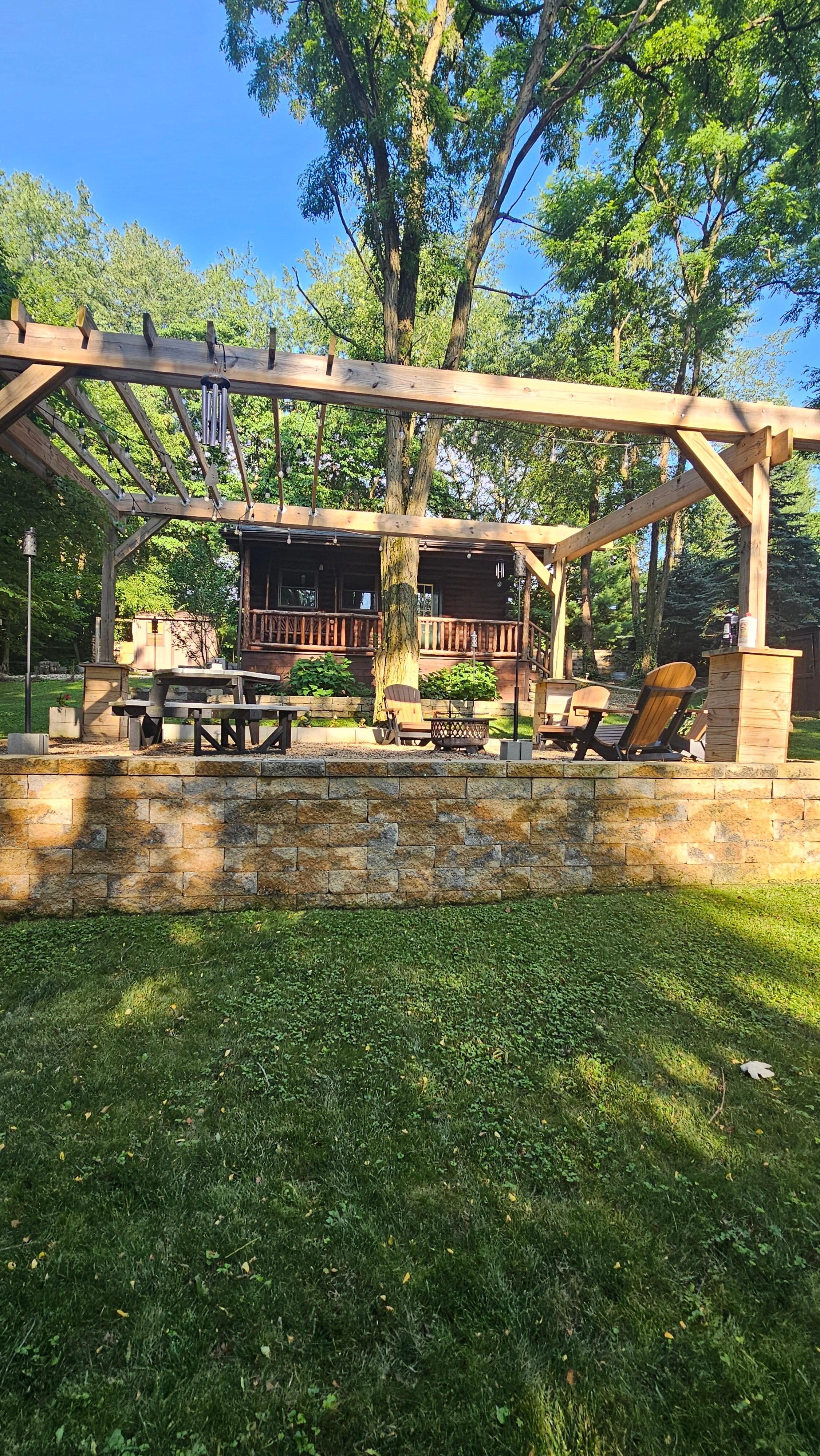 The back of our tiny house 