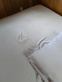 Filthy upstairs mattress directly on floor. Plus it stunk.