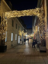 Right outside hotel