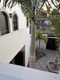 Door to casita and locked main gate to property.