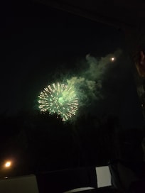 Firework from patio