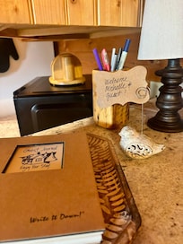 Loved the guest book and reading about past guest adventures