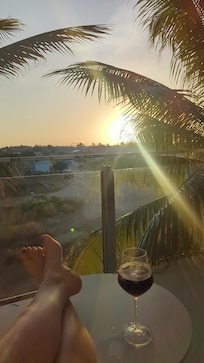 Sunset on the deck