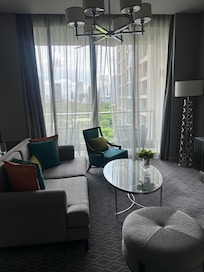 In room lounge area