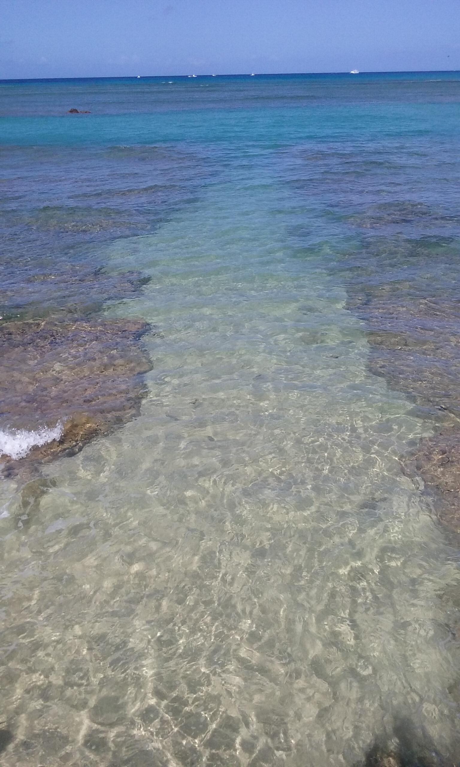beach view from pool deck