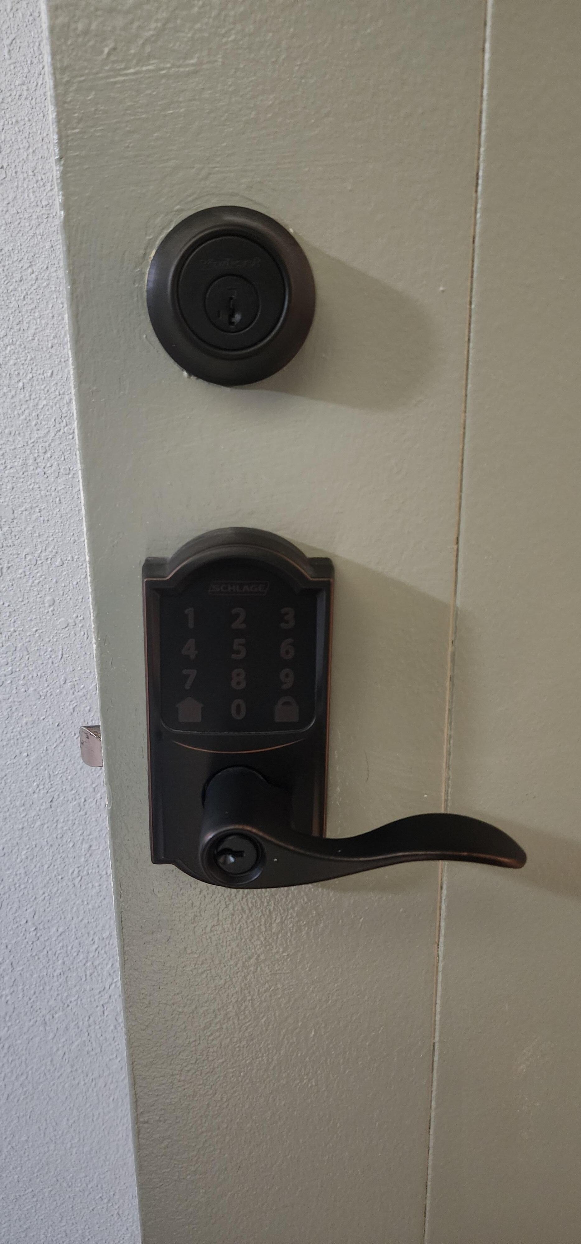 Electronic locks with traditional deadbolt