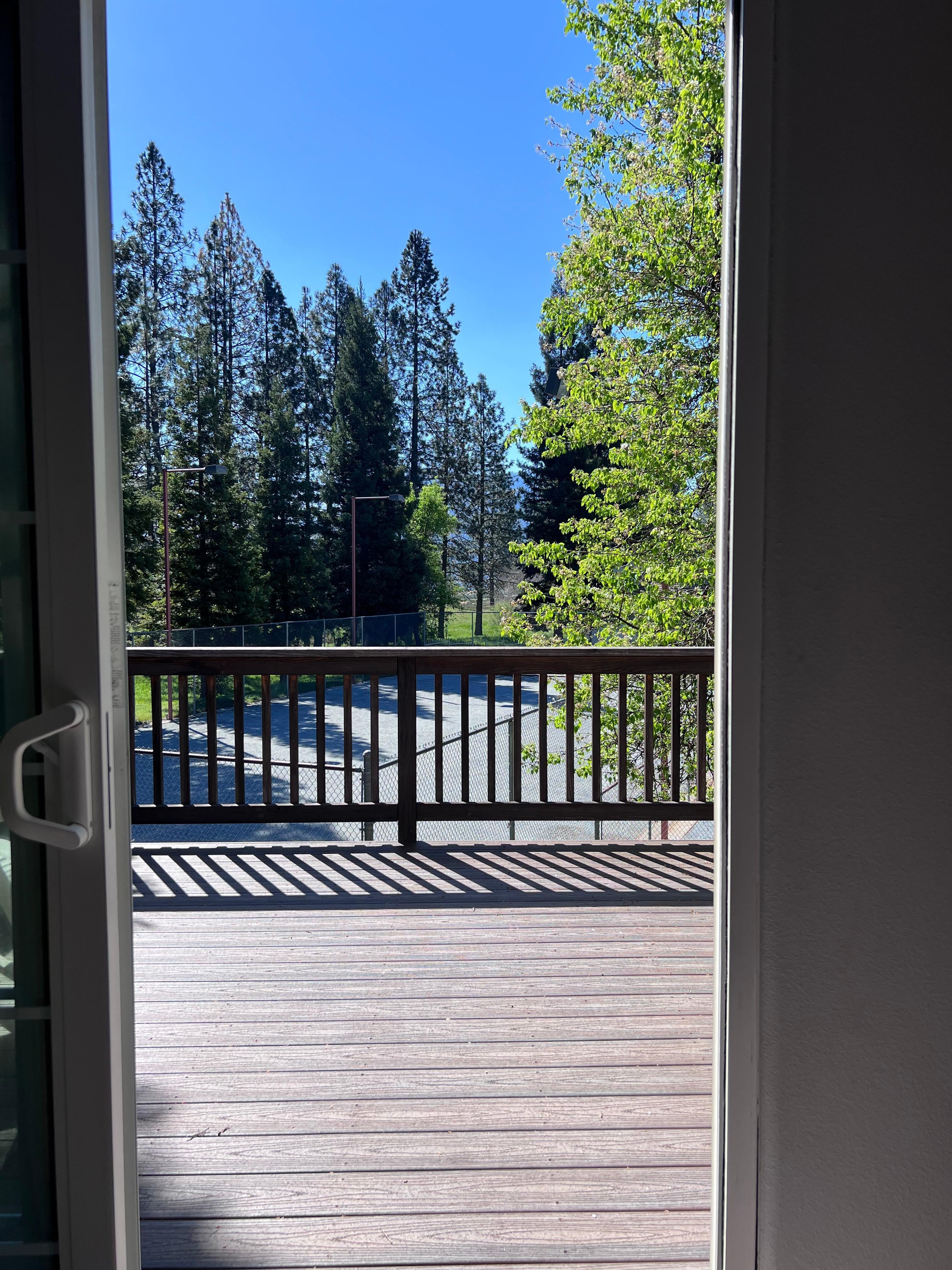 View from master bedroom 