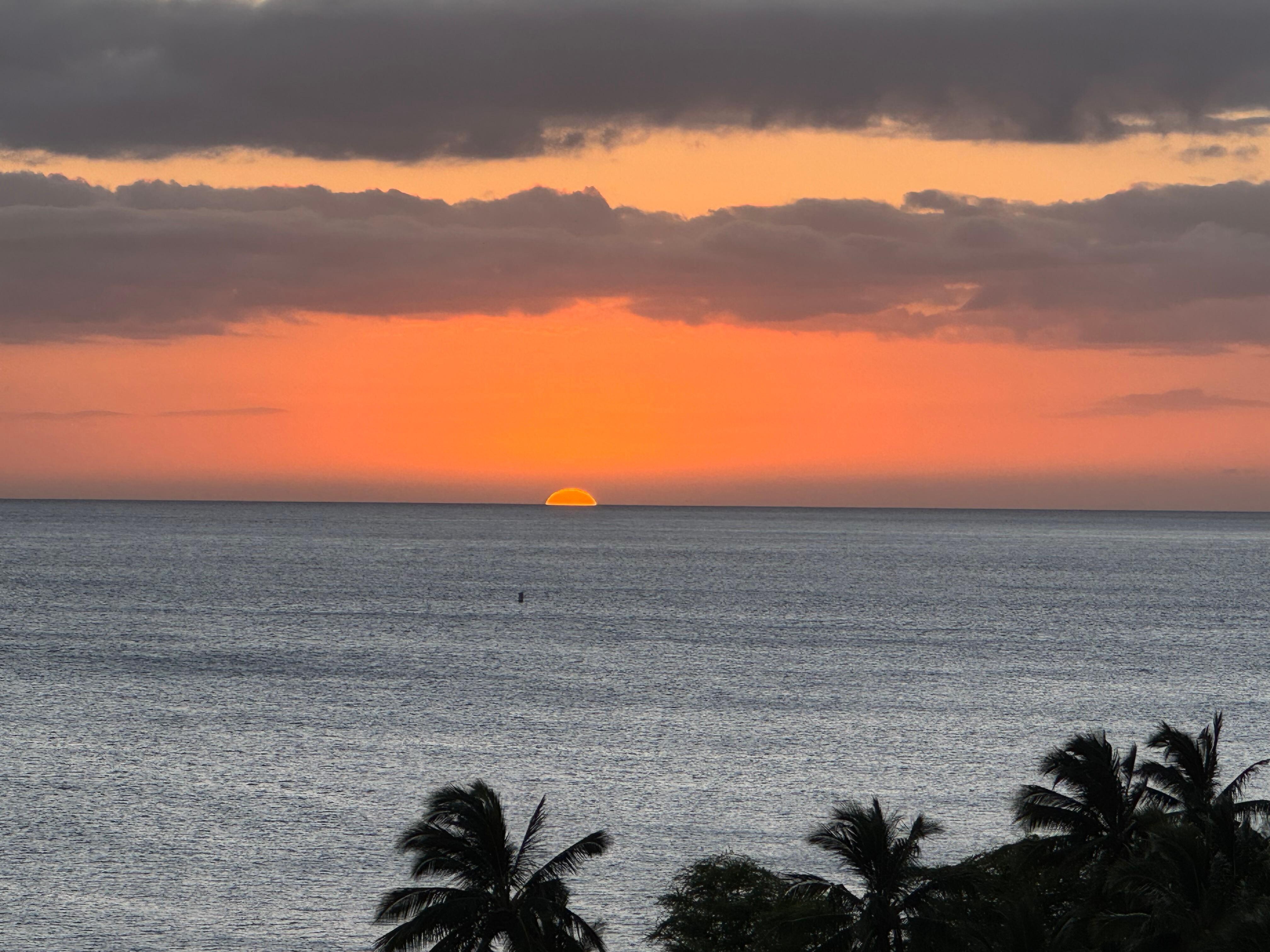 Sunset from the lanai.