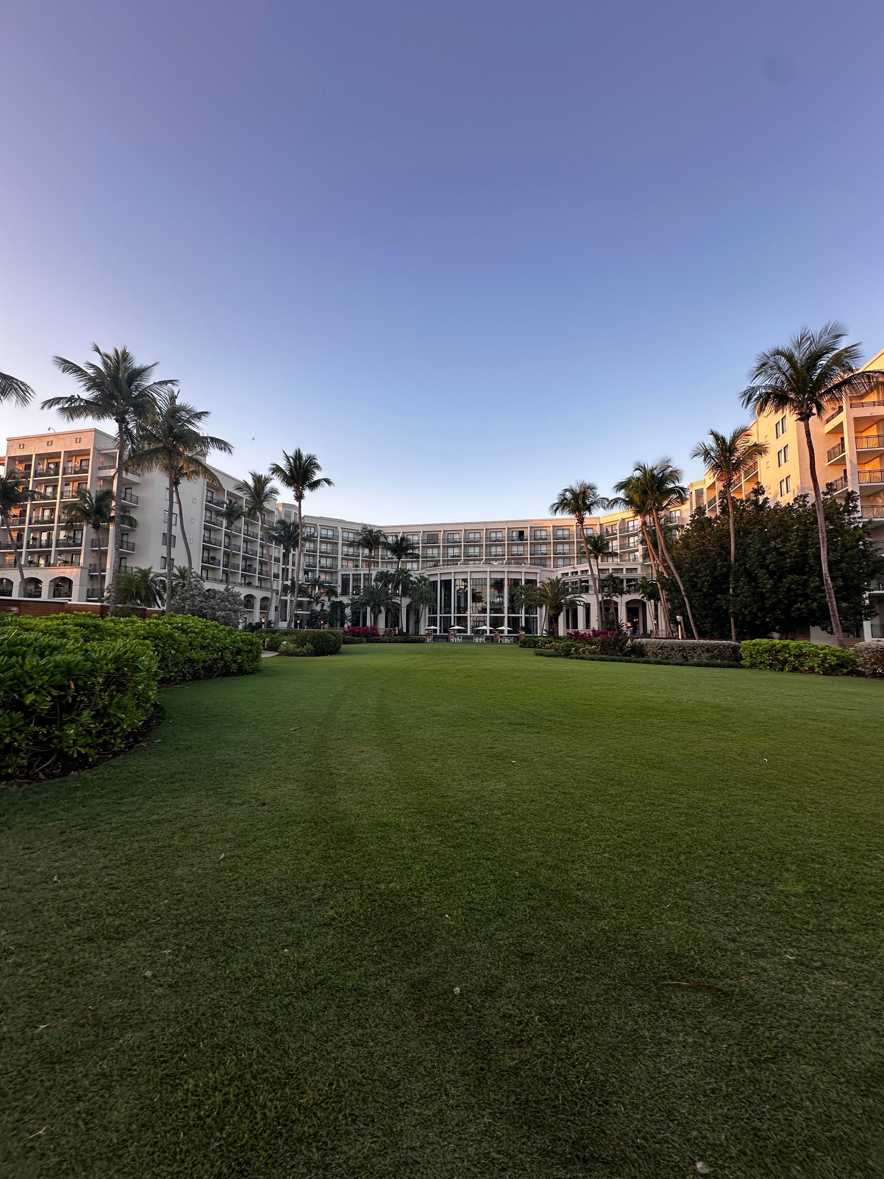 Hotel is split down the middle, left is Wyndham, right is Margaritaville. 