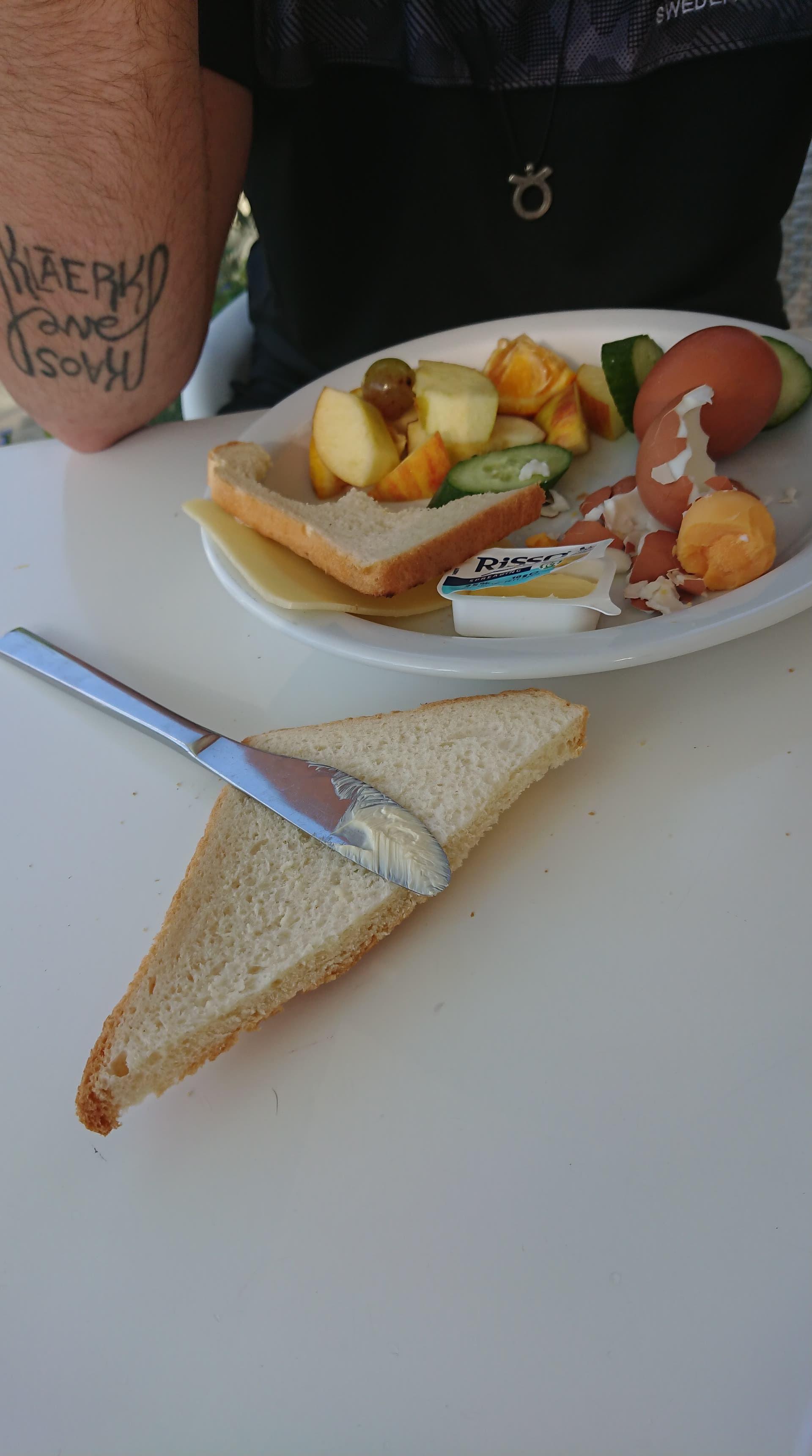 Frukosten var verkligen inte att rekommendera