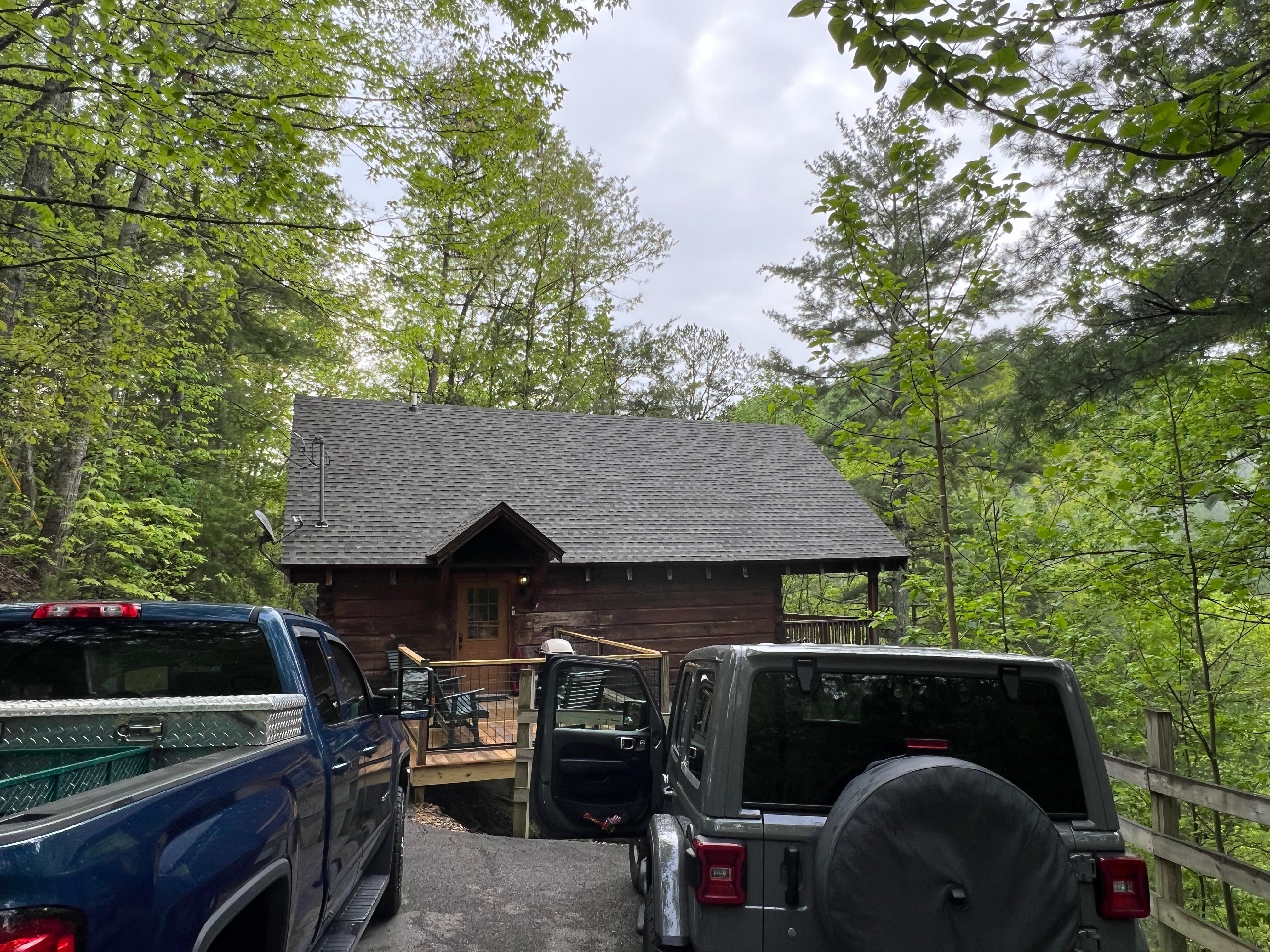 View from driveway