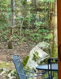 View out sliding doors