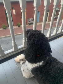 The front porch.