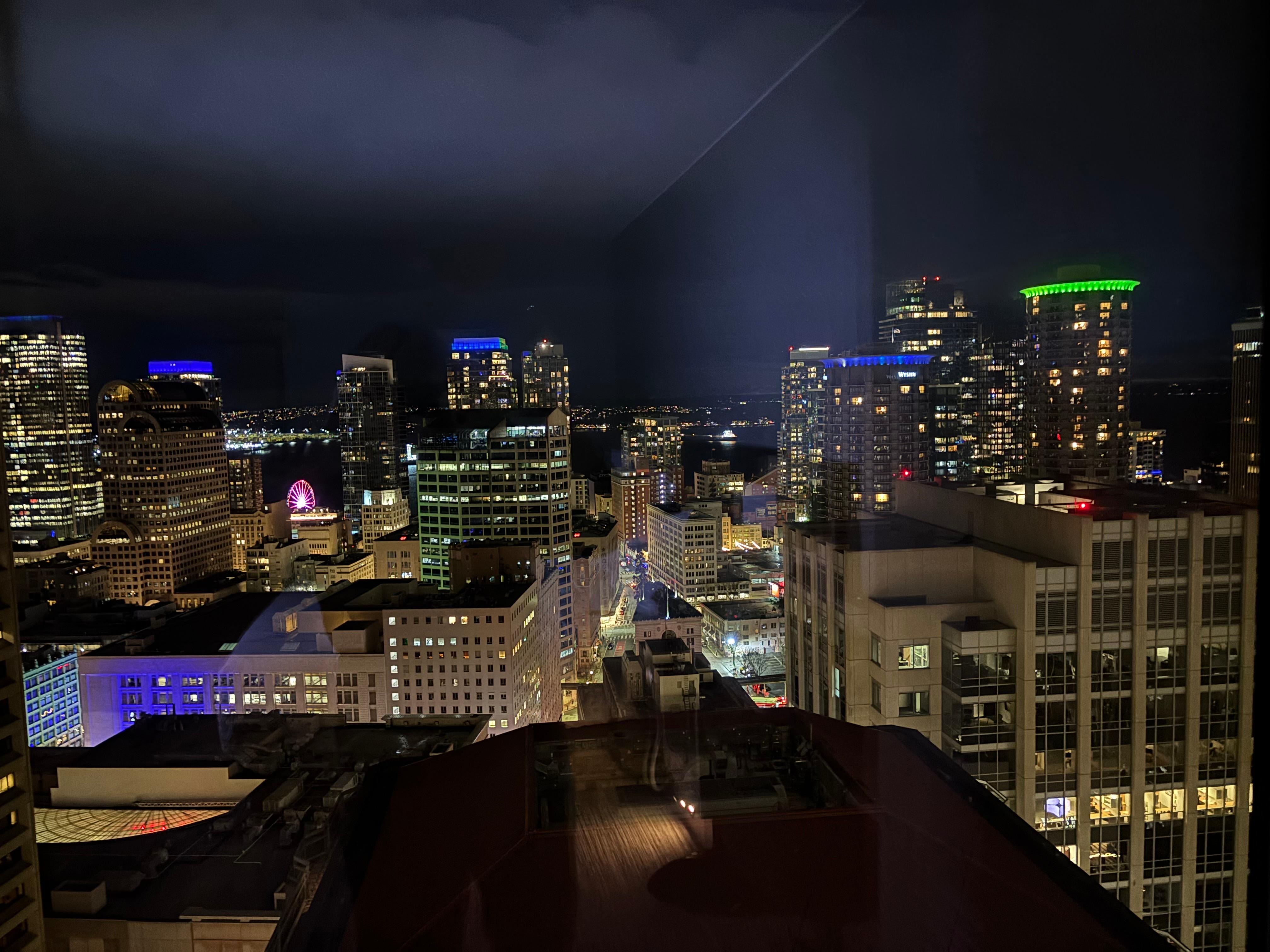 Room views over the city