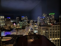 Room views over the city