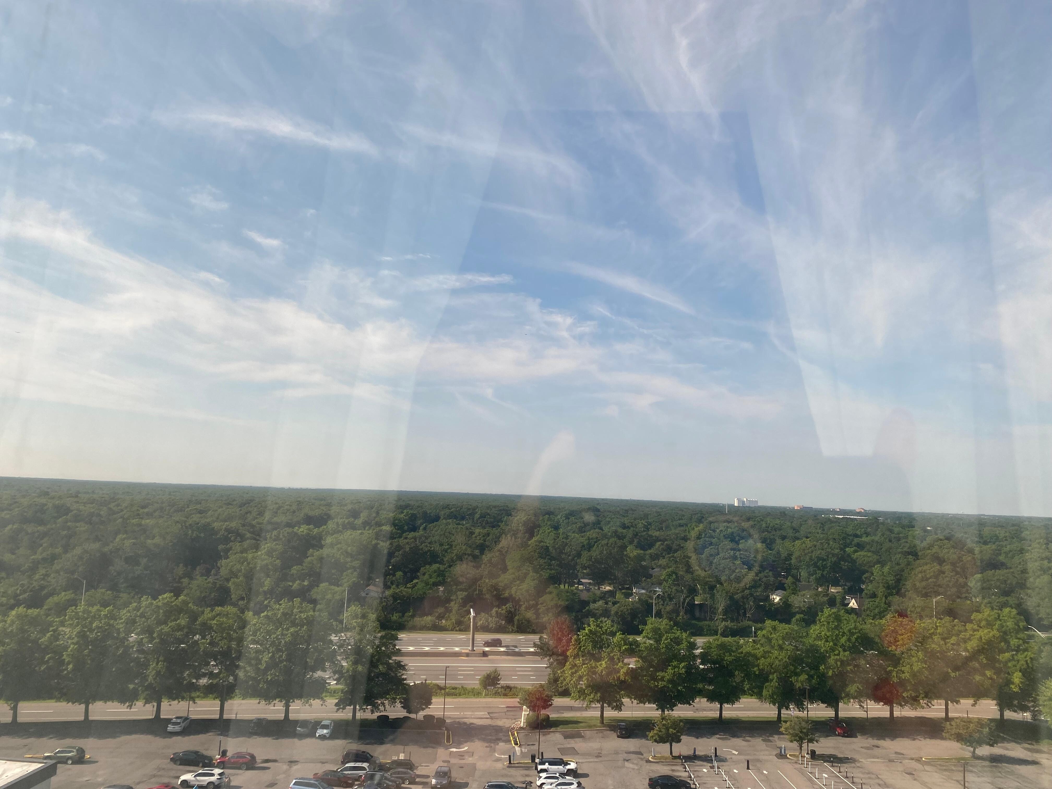 View from top floor room