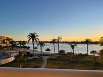 View from the balcony. Fabulous sunsets!