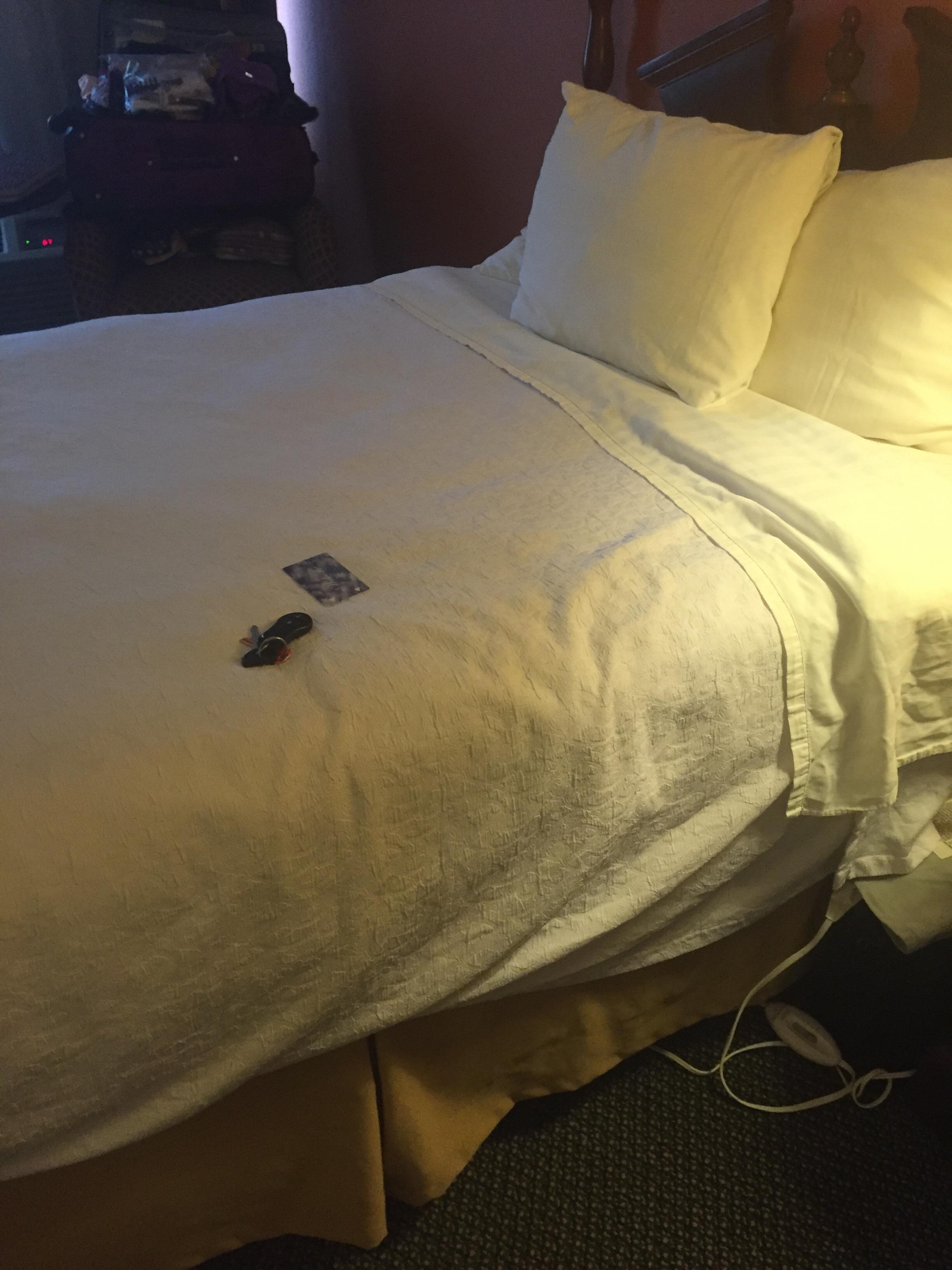 This was the bed made