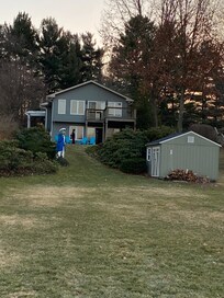 View from the dock looking at the house