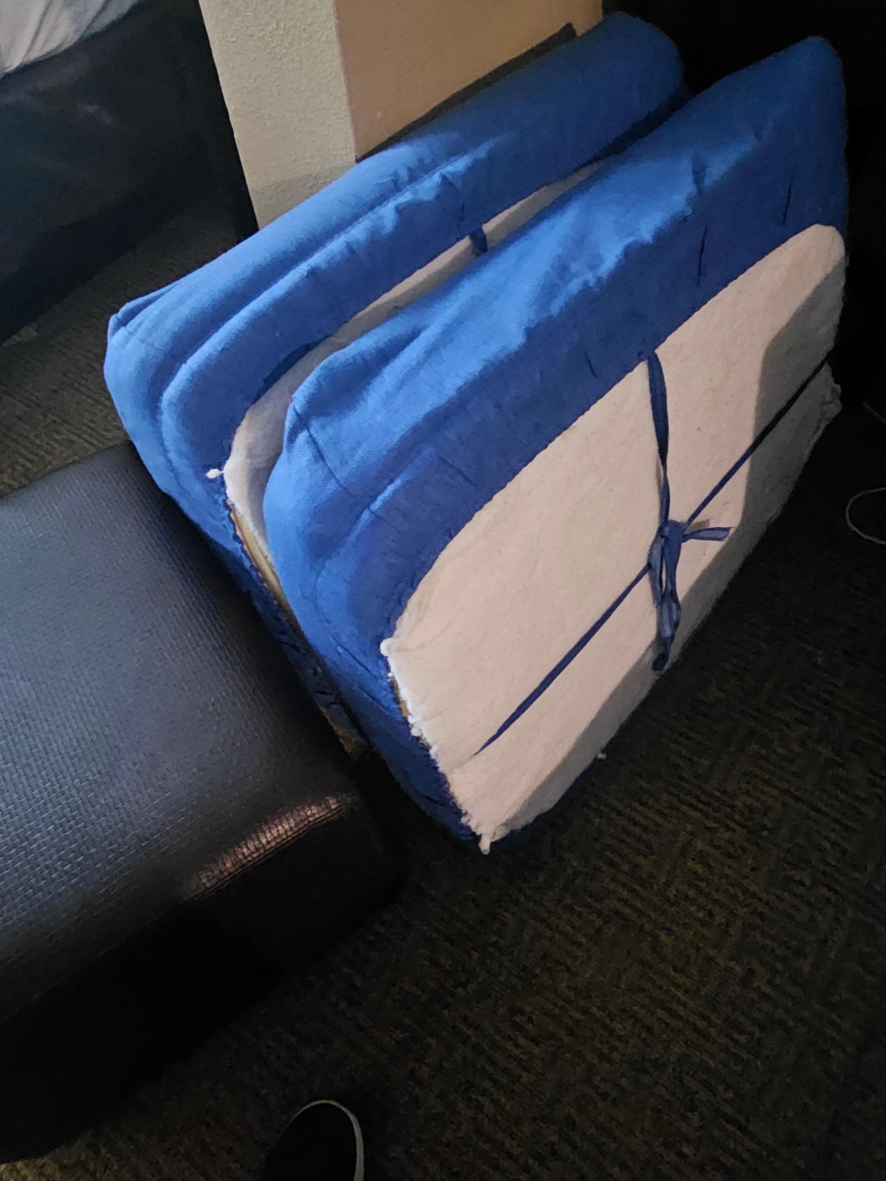Cheap covers for couch cushions that were falling off 