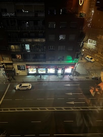 Out window to street.