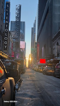 Vista dall'hotel alle prime luci dell'alba