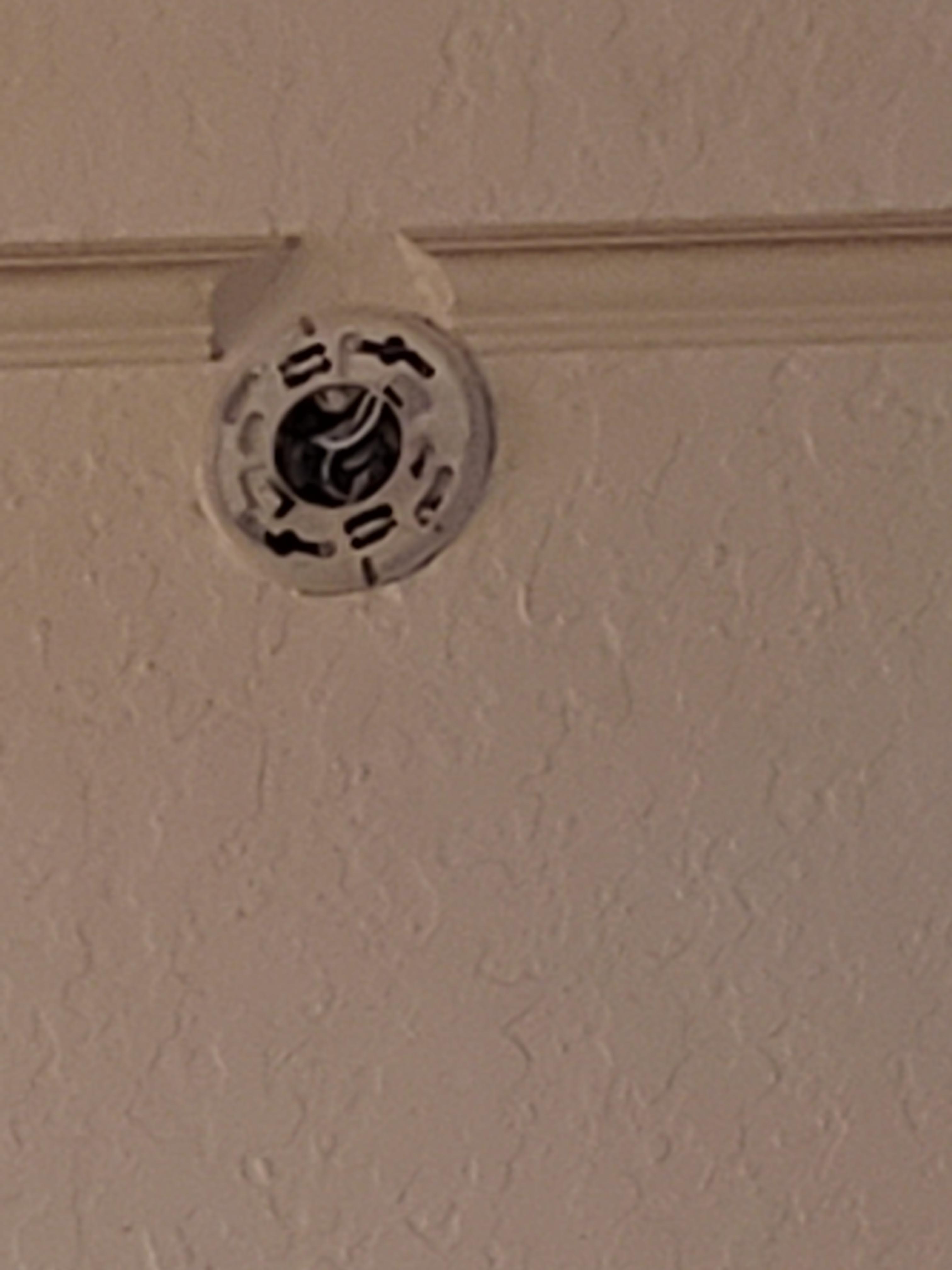 Smoke detector removed.