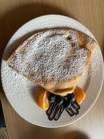 Stuffed pancake with cheese