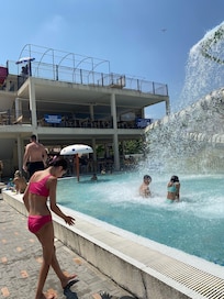 The smaller children section of the waterpark.