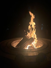 We enjoyed the fire pit at night.